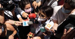 Karina Oliva tras prestar declaración ante Fiscalía: 