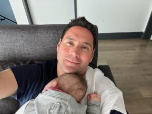 Francisco Saavedra se entusiasmó con la paternidad: 