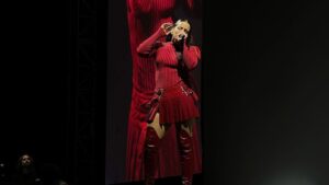 Rosalía se presentó en República Dominicana y Rauw Alejandro fue a verla camuflado