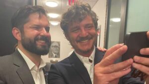 Presidente Gabriel Boric se encontró con Pedro Pascal en homenaje a Salvador Allende en Nueva York