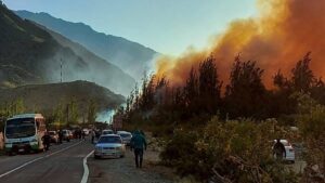 Alerta Roja en 6 comunas por incendios forestales: en Monte Patria hay 30 viviendas afectadas