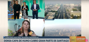 VIDEO - El tenso cruce entre Julio César Rodríguez y Constanza Martínez por la reacción del Gobierno ante el humo en Santiago