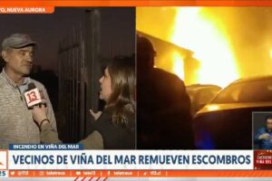 La incómoda pregunta de Mónica Pérez a un hombre que lo perdió todo en el incendio de Viña del Mar