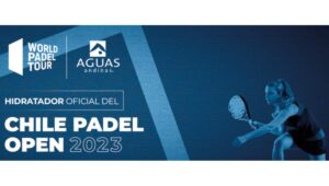 Aguas Andinas será hidratador oficial de la competencia “Chile Padel Open”