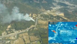 La Araucanía: brigadista recibe perdigón en la cabeza en medio de combate de incendio forestal