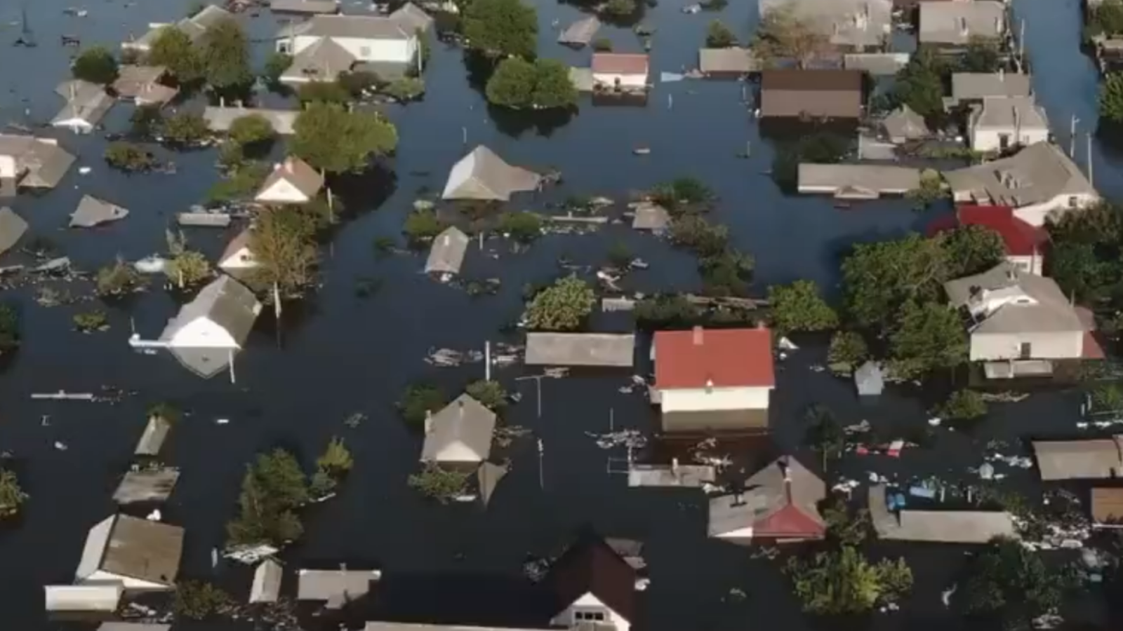 Registros de la inundación en Ucrania