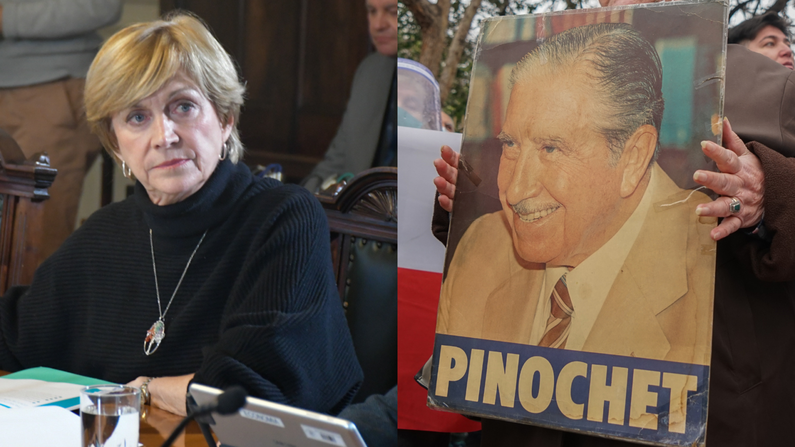 Evelyn Matthei en contra de Pinochet