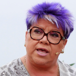 Patricia Maldonado volcó en su vehículo este viernes en la Ruta 68