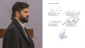 Firmado por Boric y ex presidentes: los cuatro puntos del compromiso 