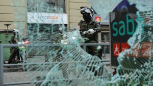 Encapuchados golpean a perro policial de La Moneda: resultó con contusión en una de sus patas