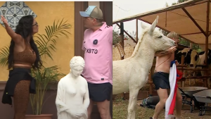 El día negro de Junior Playboy en Tierra Brava: se peleó con Miguelito y Pamela Díaz y lo mordió un burro