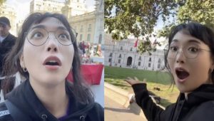 VIDEOS - Conocida influencer coreana quedó impactada con Santiago: 