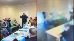 VIDEO - Concejal ucraniano lanza granadas en medio de sesión y deja un muerto y 26 heridos