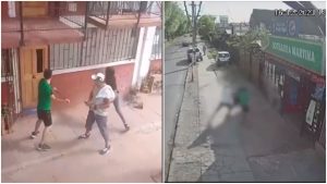 VIDEOS - Viralizan imágenes de la violenta riña entre vecinos de Cerrillos