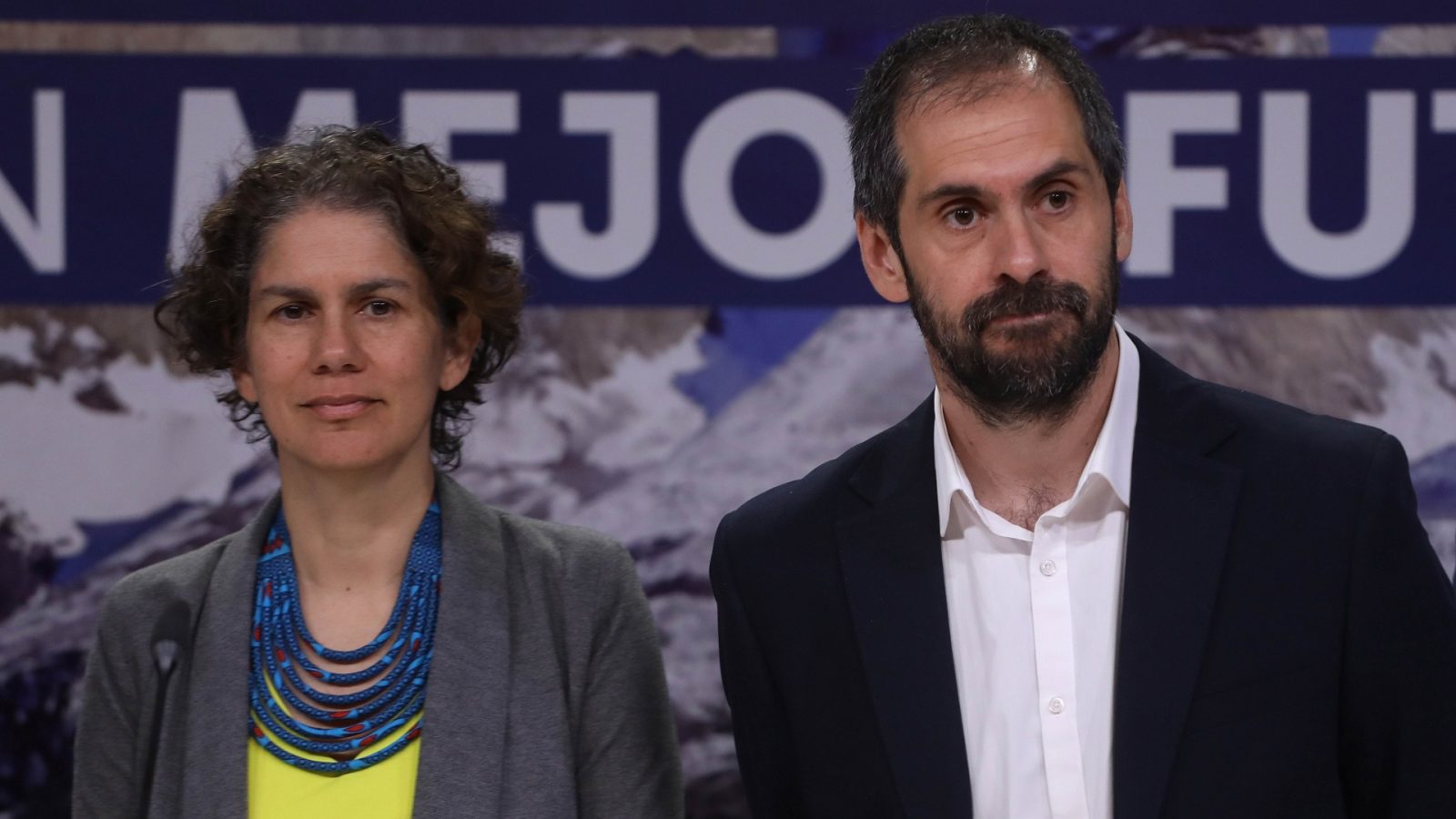Ministros Nicolás Grau y Maisa Rojas