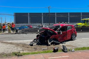 FOTOS- Accidente vehicular deja al menos 35 heridos en Talcahuano