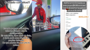VIDEO - Cómo fue el cobro extra que sufrió una mujer en una bencinera y que se viralizó