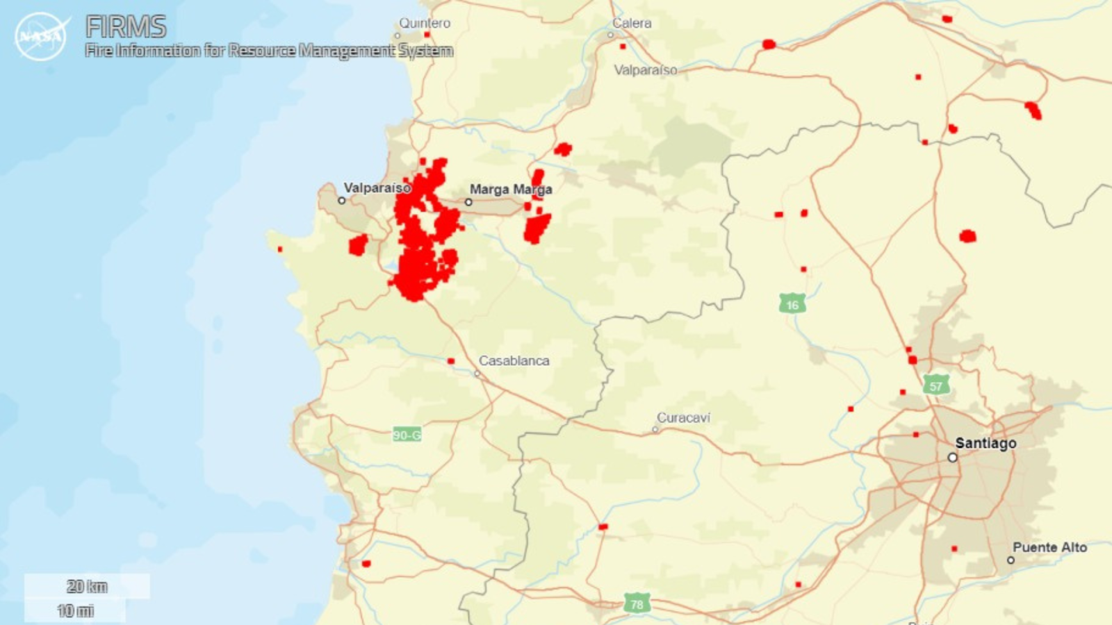 Incendios forestales NASA: mapa muestra los focos de esta última semana