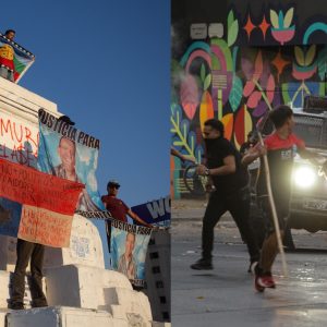 Celebran en plaza italia muerte de Sebastián Piñera