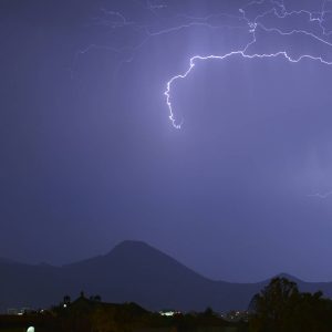 tormenta eléctrica calor región metropolitana