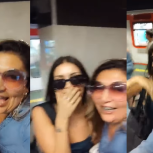 Pincoya y Cony Capelli en el metro