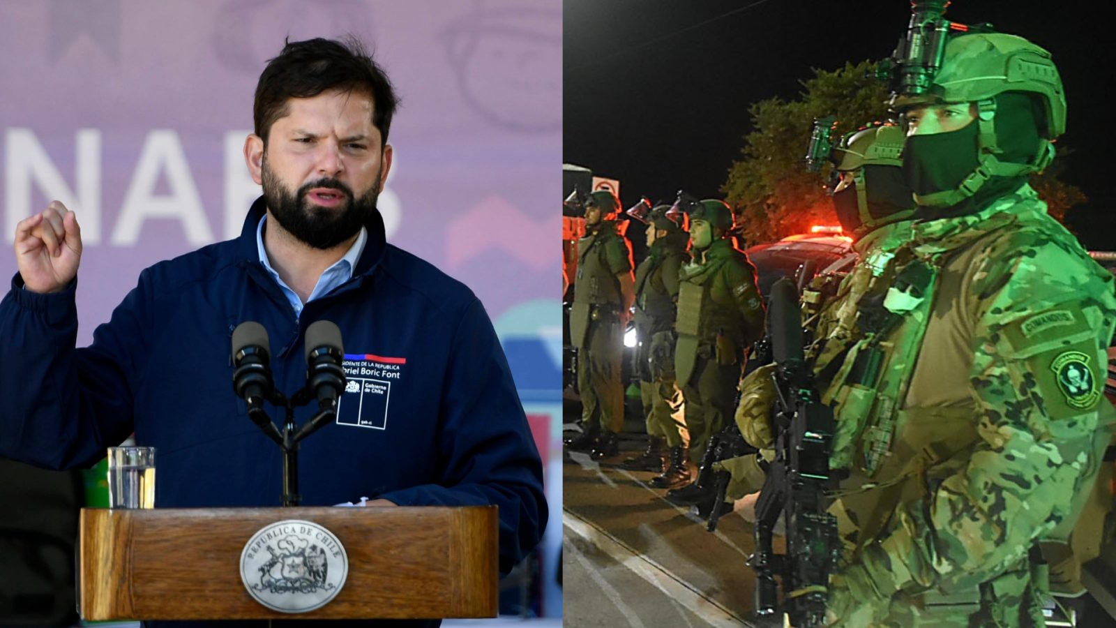 Presidente Boric no se cierra a la posibilidad de usar militares