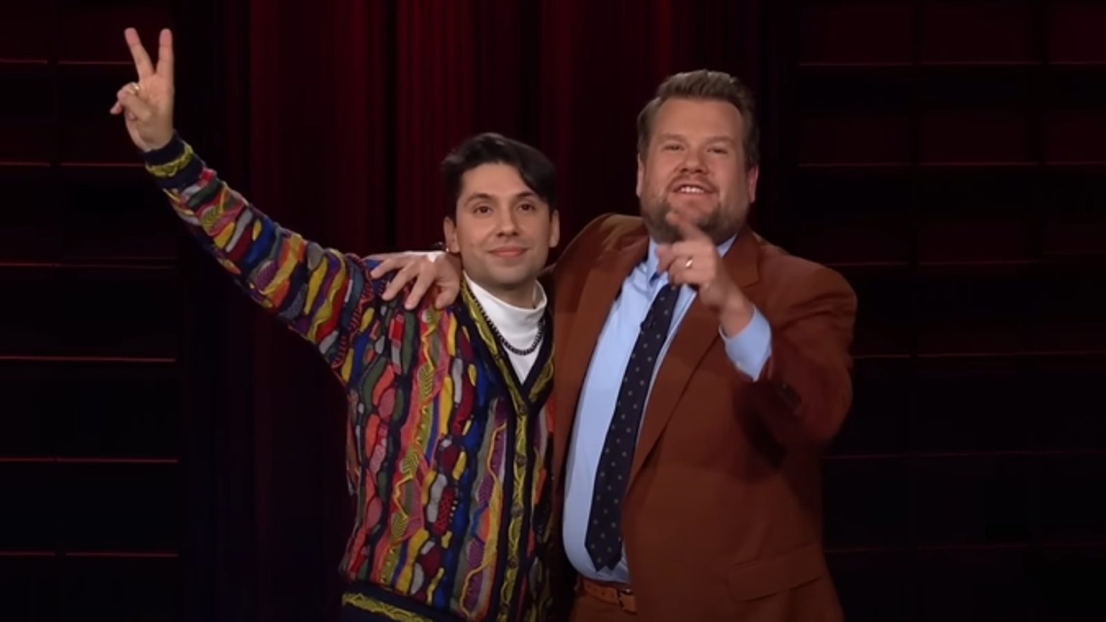 James Corden y Fabrizio Copano