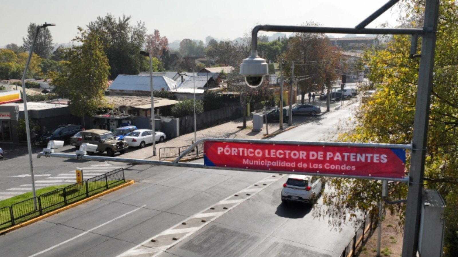 pórticos lectores de patentes Las Condes