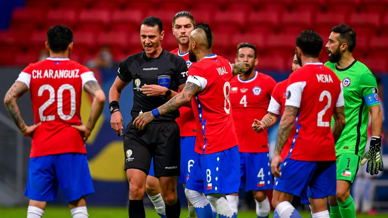 Wilmar Roldán árbitro chile la roja copa américa