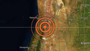 La magnitud del fuerte sismo que sacudió a la zona central de Chile