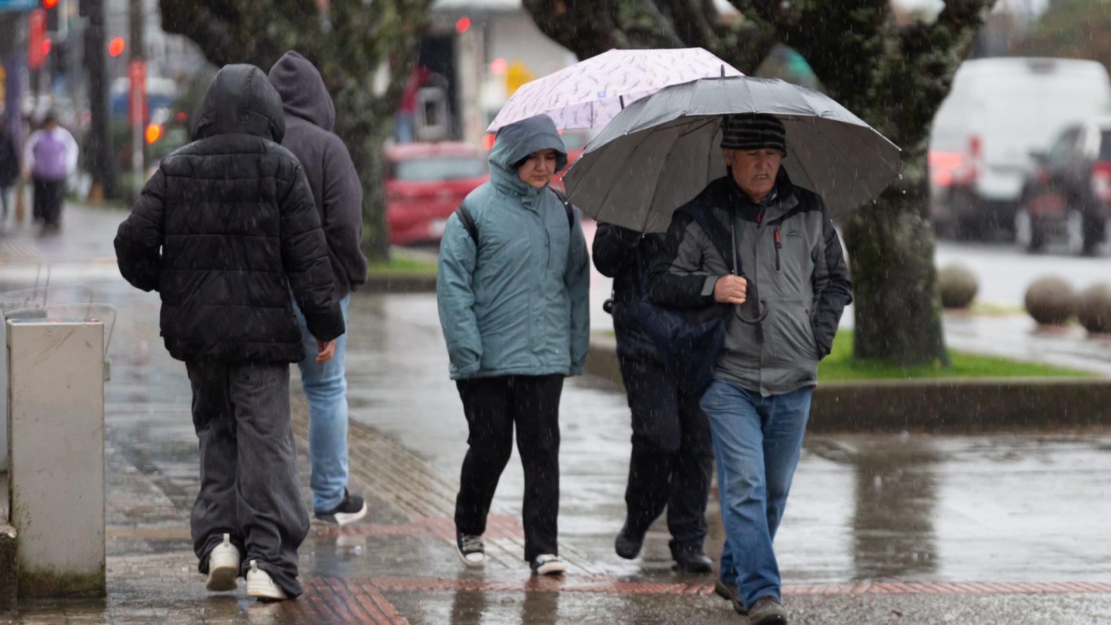 lluvia en Santiago