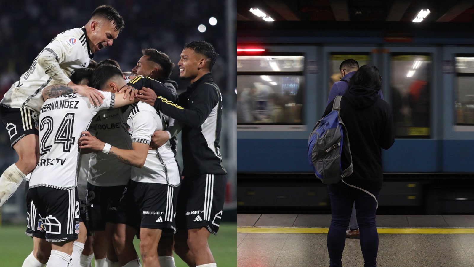 Metro de santiago extensión horario partido Colo Colo