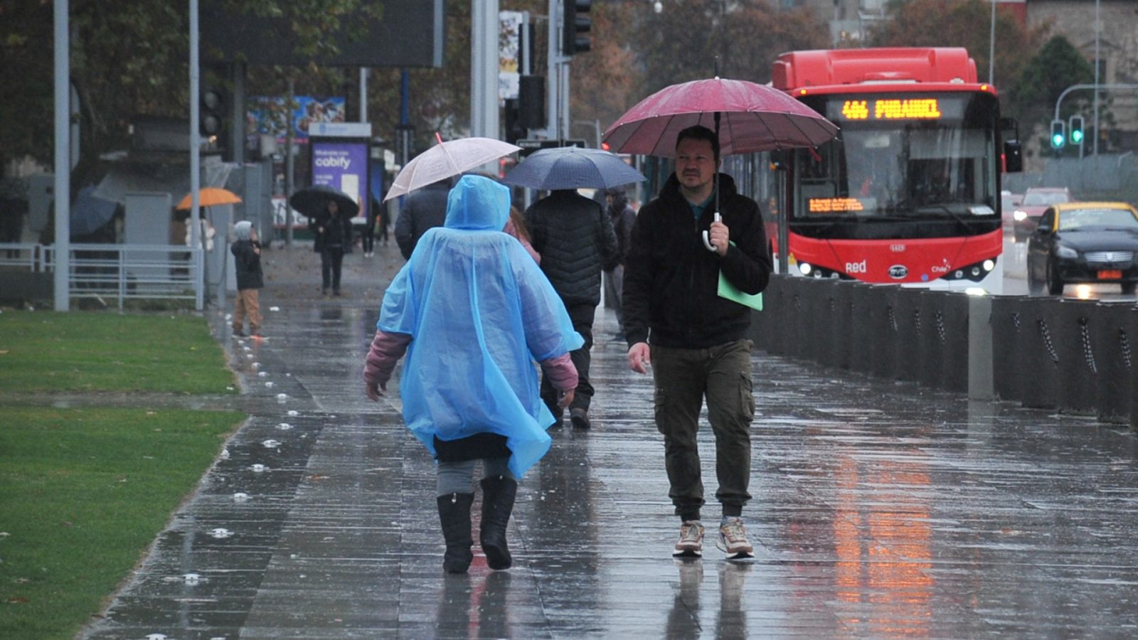 lluvia en Santiago