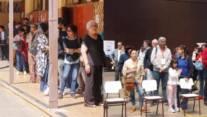 Aglomeraciones, desmayos y largas filas de electores se registran en los locales de votación