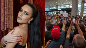 FOTOS Y VIDEO - El multitudinario recibimiento que tuvo Emilia Dides en su regreso a Chile