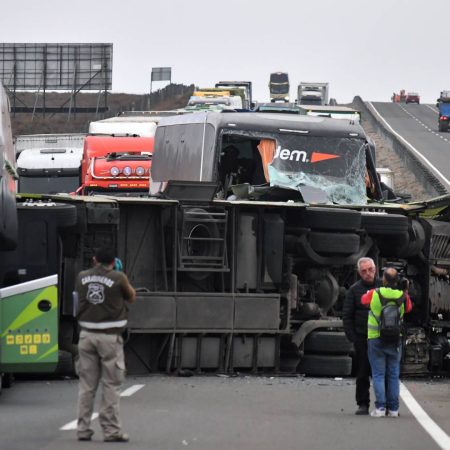 El último llamado de chofer que murió en choque múltiple en la Ruta 5 ...