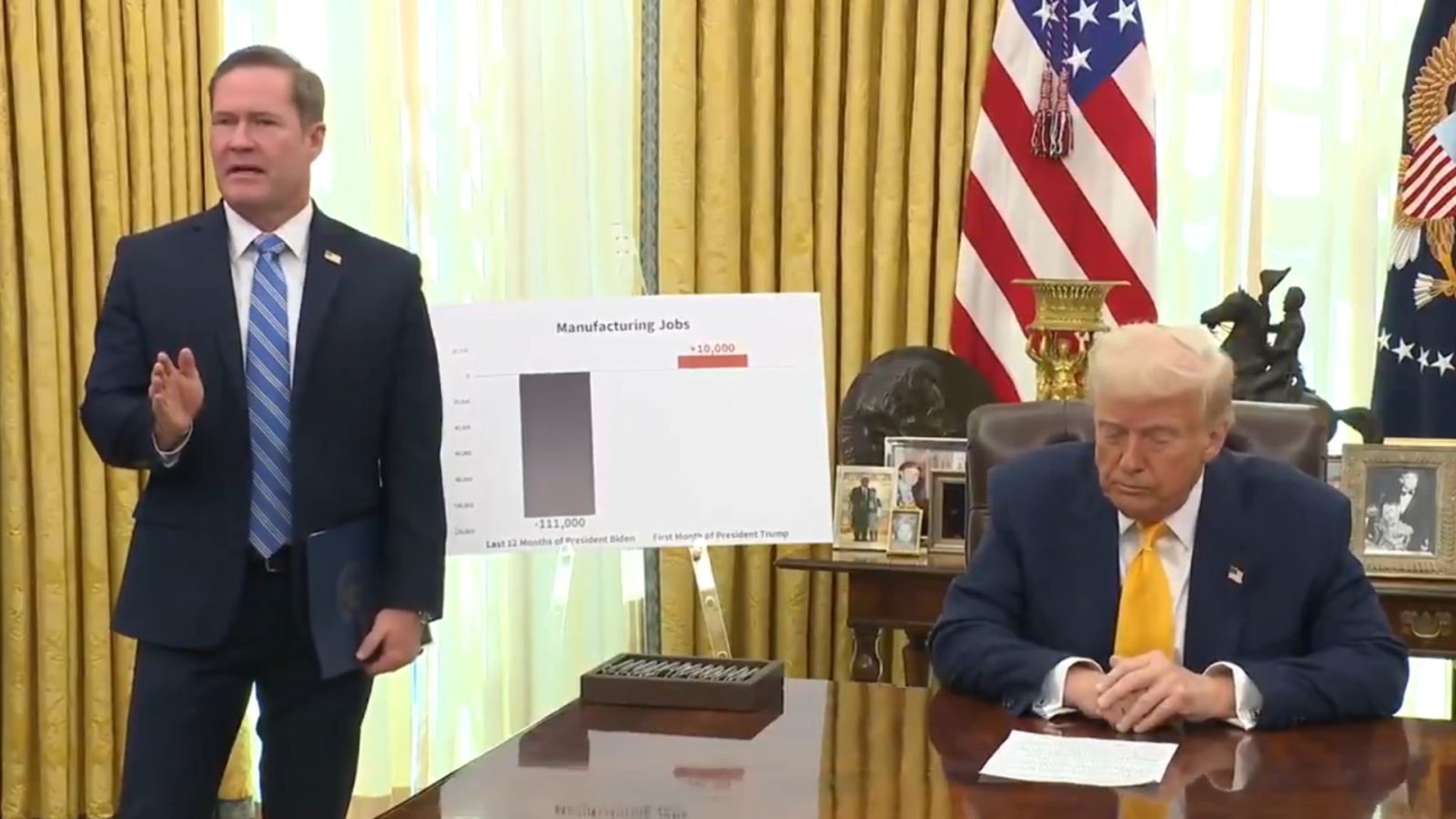 Trump defendió a asesor que filtró chats sin querer