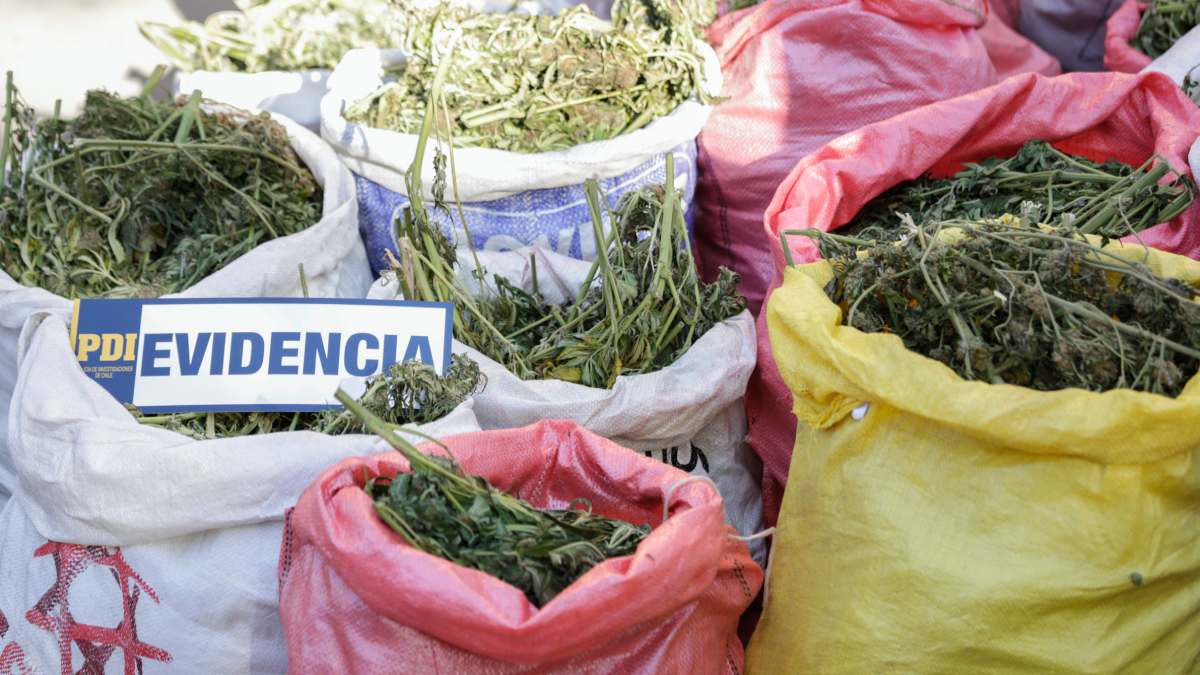 Mega decomiso en Santiago Centro: dos hombres fueron detenidos con droga avaluada en más de $817 millones