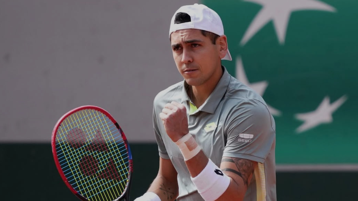 Alejandro Tabilo en Roland Garros. Instagram.