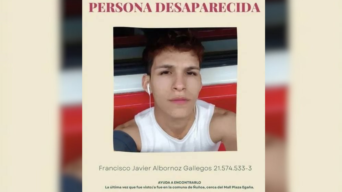 Francisco Javier Albornoz: la campaña viral para encontrar al joven desaparecido en Ñuñoa