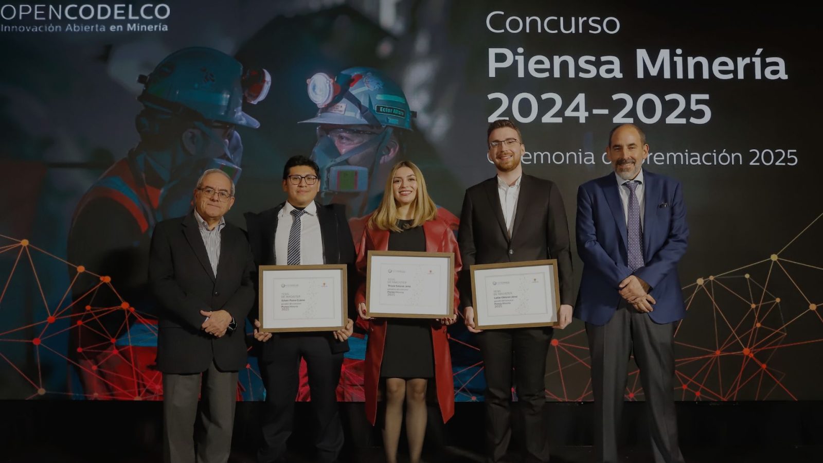 Premio Piensa Minería de Codelco distingue a ocho investigadores por aportar soluciones estratégicas para el futuro del cobre chileno