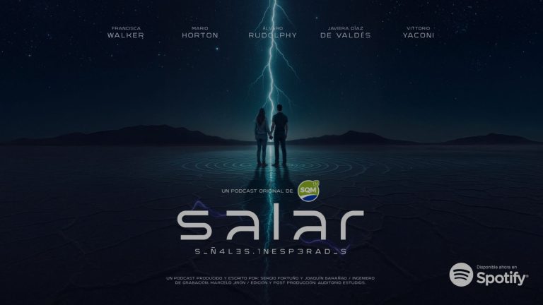 Mario Horton y Francisca Walker protagonizan “Salar: Señales Inesperadas”, el nuevo podcast de SQM Litio