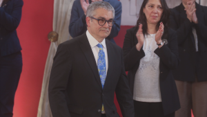 La pública reaparición de Mario Marcel tras su salida del Ministerio de Hacienda