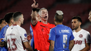 La grave denuncia del capitán de Lanús contra el árbitro tras el empate ante U de Chile en Copa Sudamericana