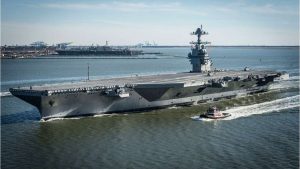 FOTO - Estados Unidos despliega en el Caribe el mayor buque de guerra del mundo: los detalles sobre el USS Gerald R. Ford
