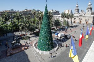 Cuándo y a qué hora será el encendido del árbol de Navidad en Santiago