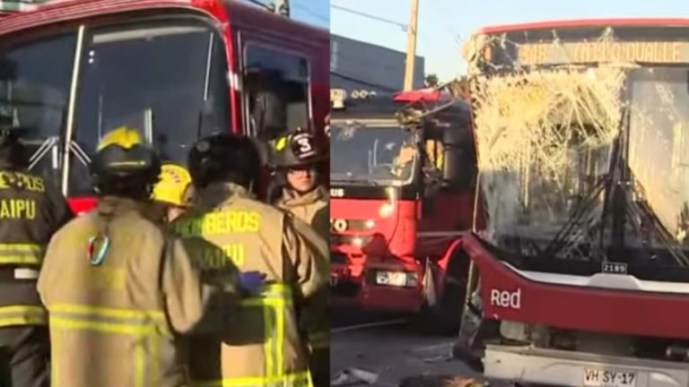 Choque entre micro y bus interurbano en Maipú deja 11 personas lesionadas