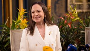 María Corina Machado celebra el arresto de Nicolás Maduro: 