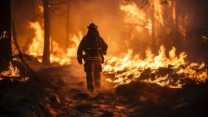 Cómo ocurrió el ataque denunciado por Bomberos de Angol en pleno incendio forestal