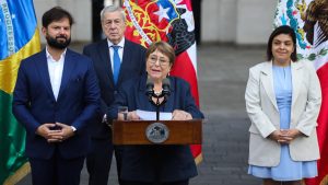 Presidente Boric anuncia candidatura de Michelle Bachelet a la ONU con apoyo de Brasil y México